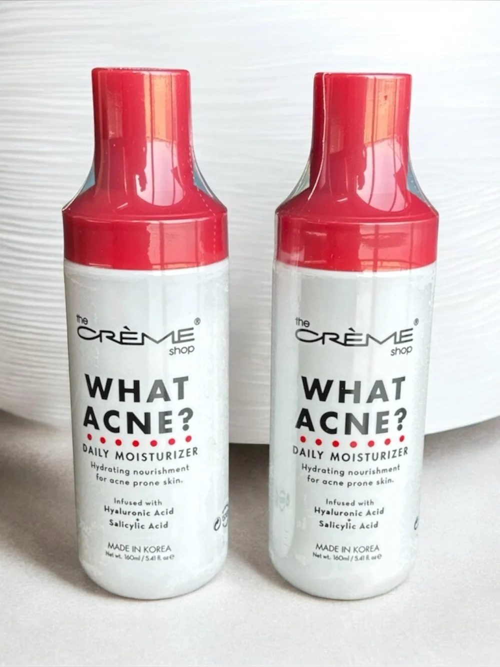 2-pc The Crème Shop What Acne? Korean Face Moisturizer Hyaluronic Salicylic Acid